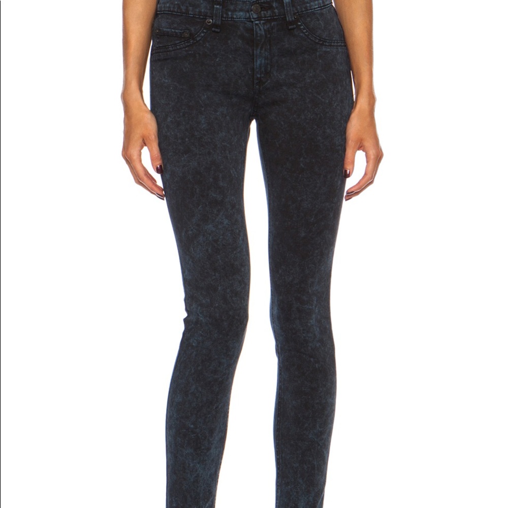 Rag bone jean legging rose bowl navy 25 - Picture 2 of 6